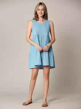 Johnny Casual Flowy Swing Shift Tiered Dress