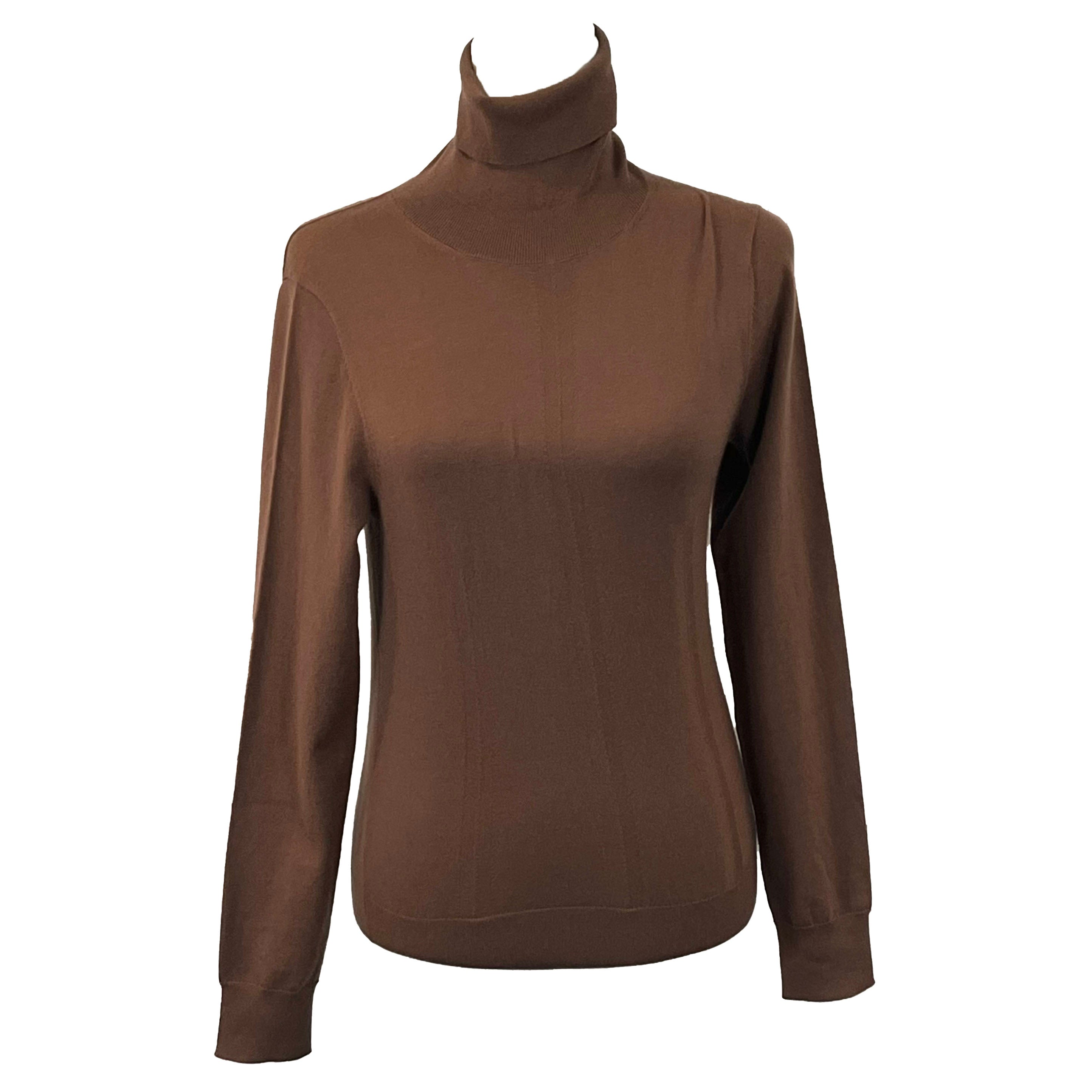 Joseph Caramel Stretch Cashmere Knit Sweater 445 - XXS/XS