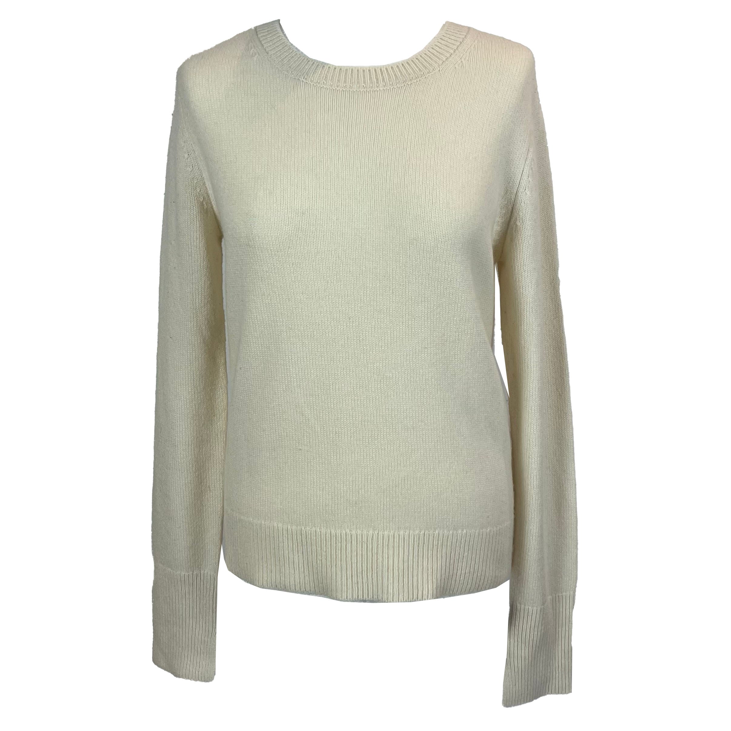 Joseph Cashmere Sweater M - Classic Cream Thick