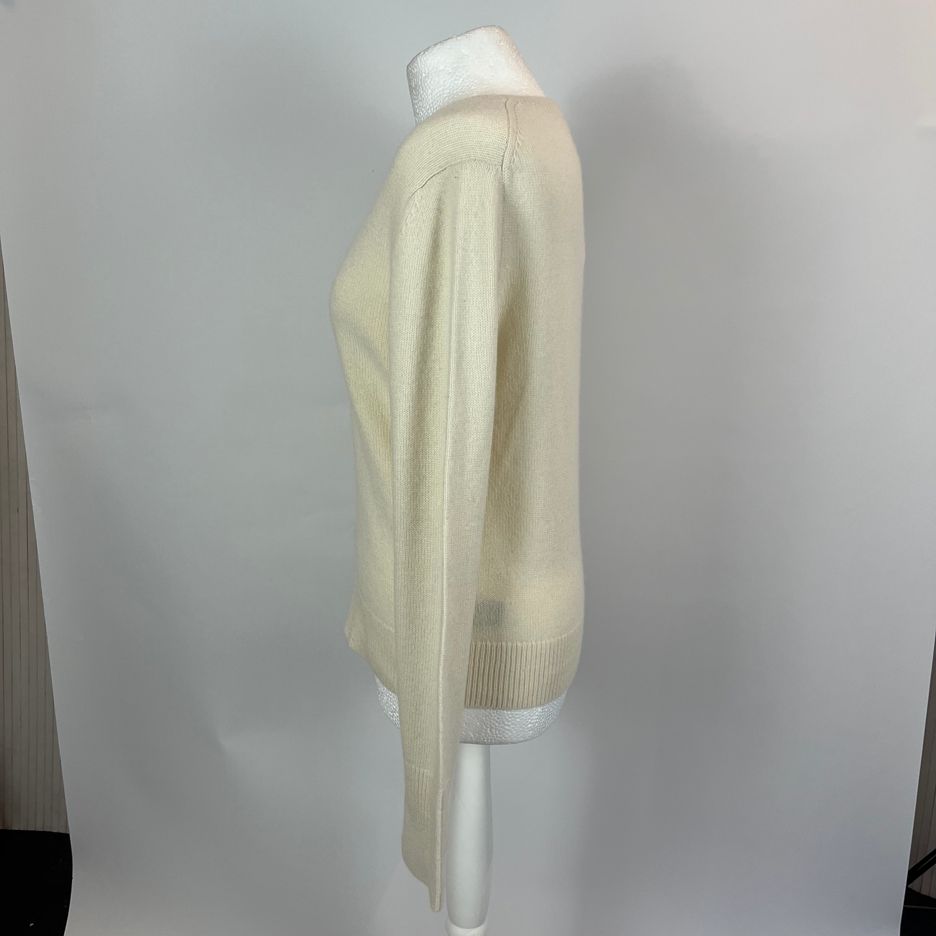 Joseph Cashmere Sweater M - Classic Cream Thick