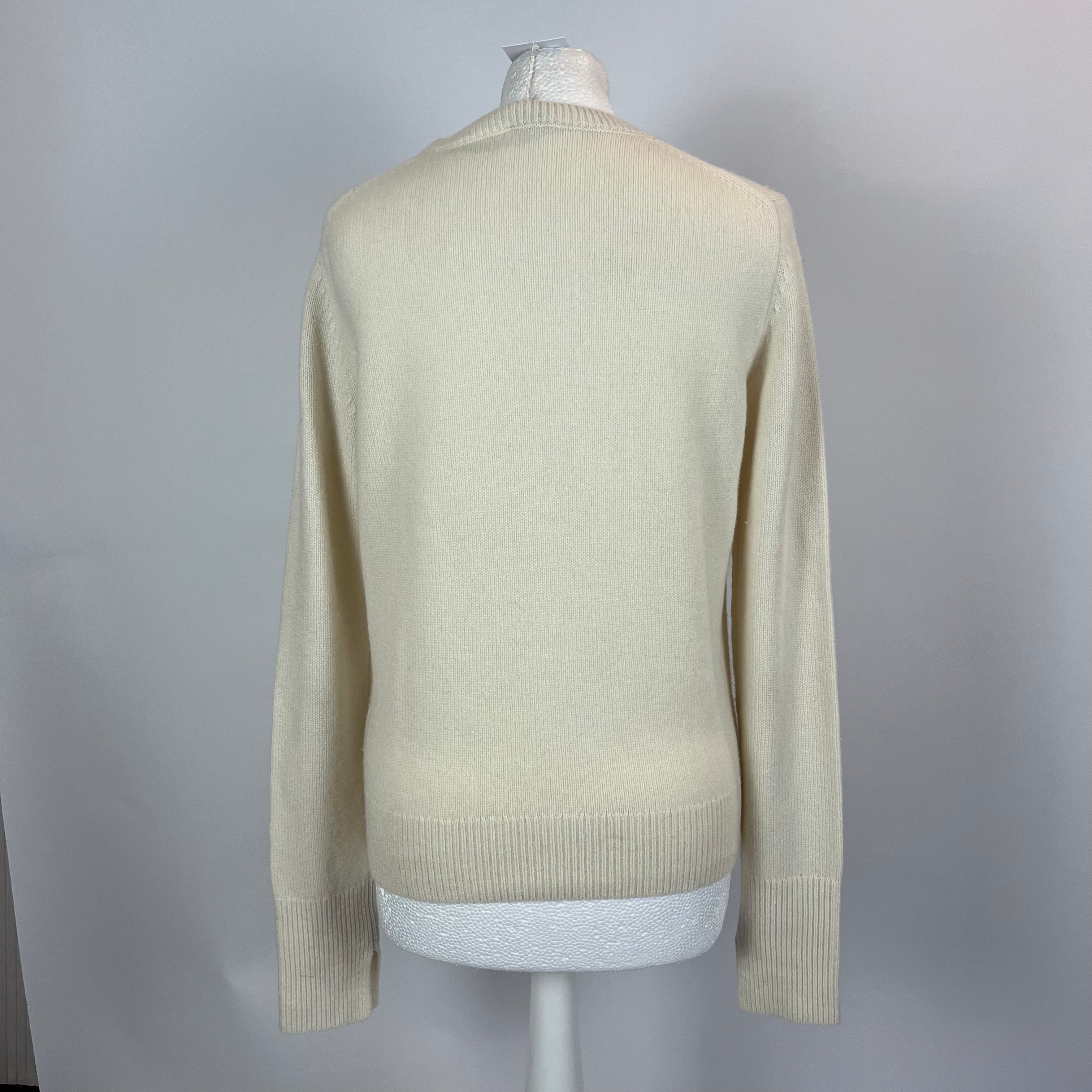 Joseph Cashmere Sweater M - Classic Cream Thick