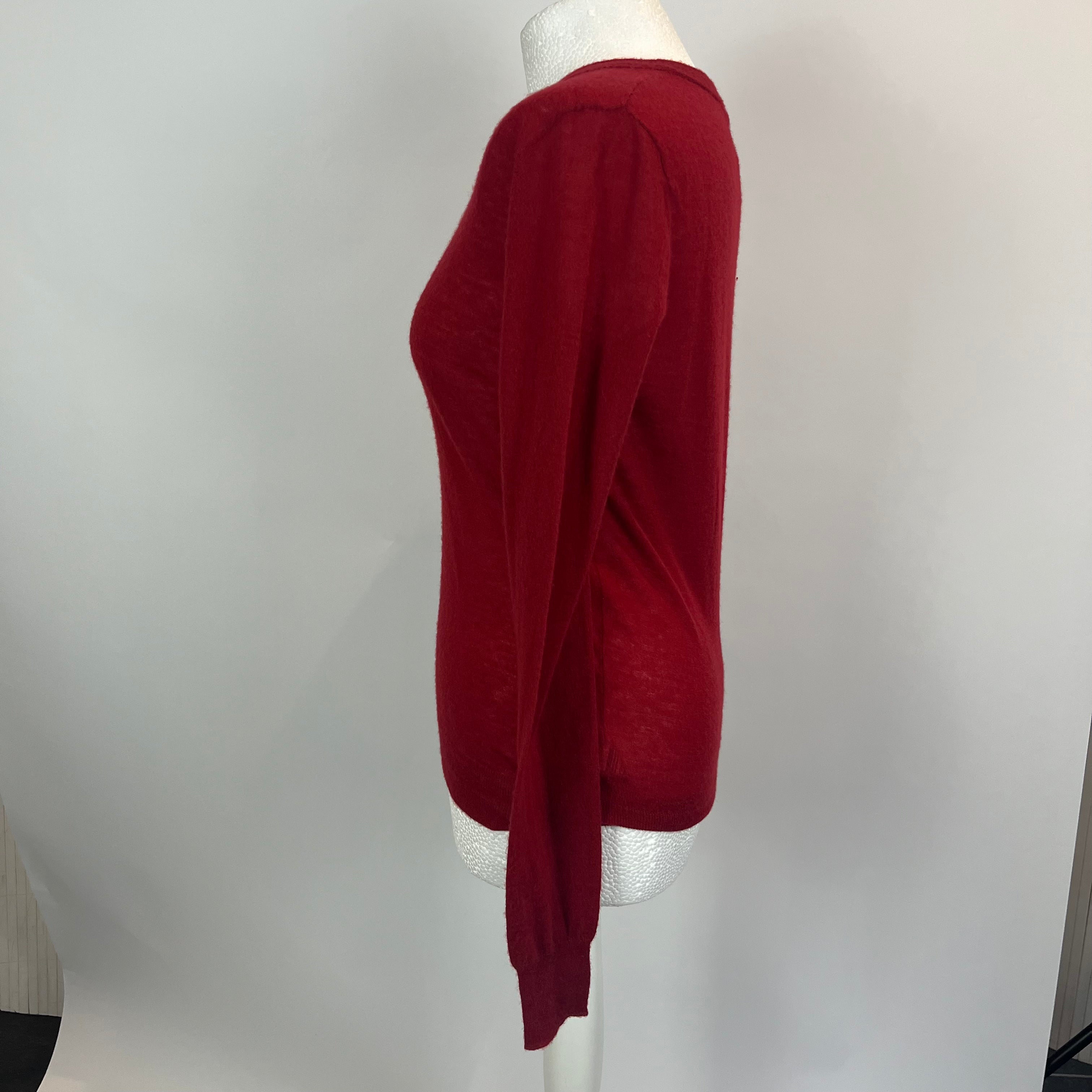 Joseph Ruby Cashmere Sweater S/M