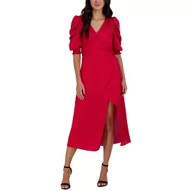 Julia Jordan Surplice Wrap Dress - Women's Satin - Affordable Prices