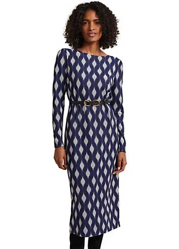 Kelly_Geo_Midi_Shift_Dress_by_Phase_Eight_Look_Again