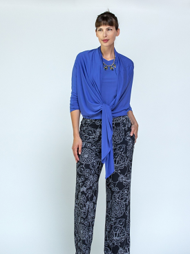 Key Largo Blue Wrap Cardigan