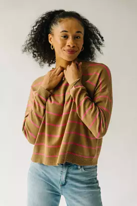 Krenzer Striped Sweater Mocha Pink - Shop Now