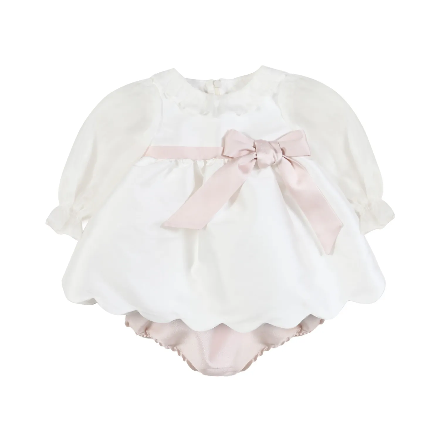 La Stupenderia White Pink Veronica Ceremony Dress