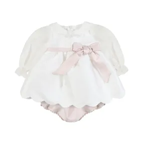 La Stupenderia White Pink Veronica Ceremony Dress