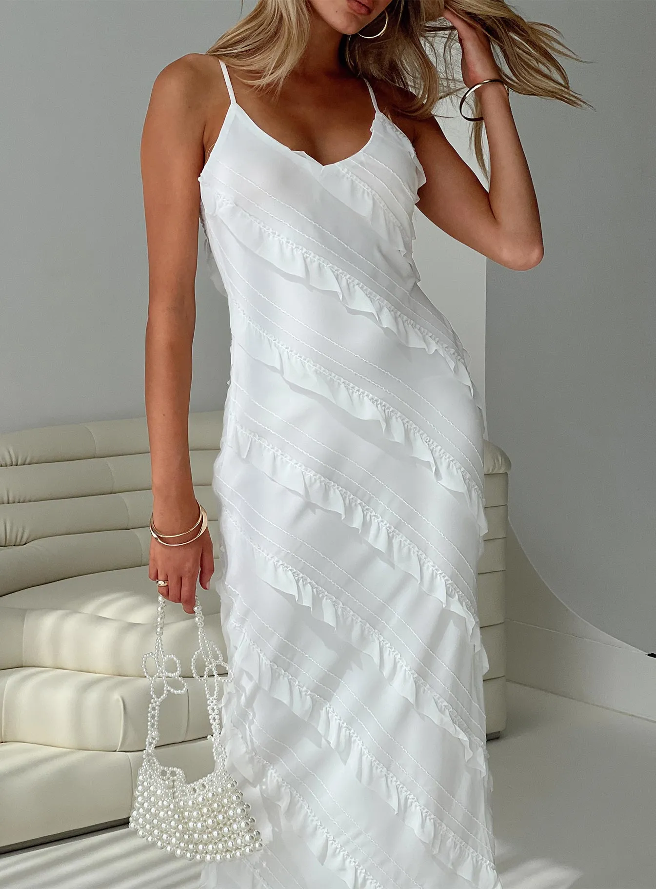 White Maxi Dress - Lars