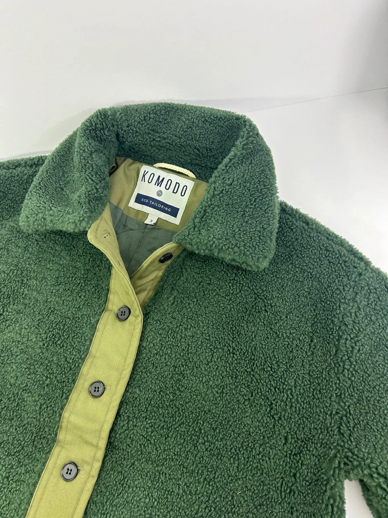 LEXI Ivy Green Recycled PET Fleece Coat