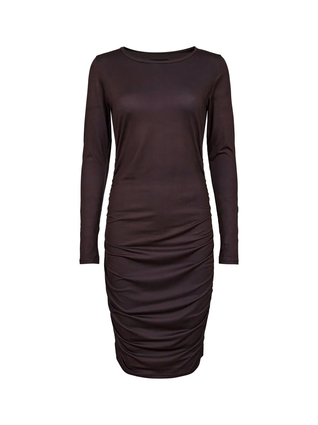 Dark Brown Alma Long Dress for Women by Liberté