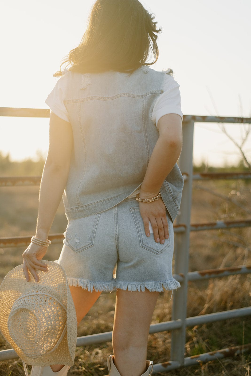 Light Blue Denim Vest