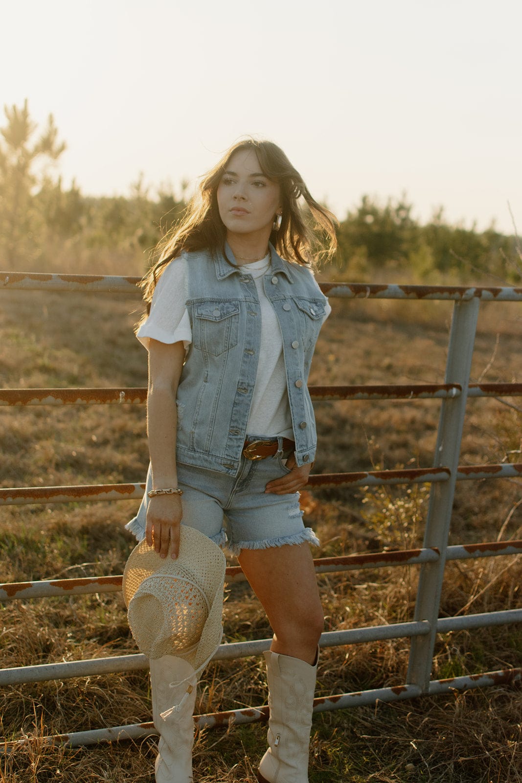 Light Blue Denim Vest