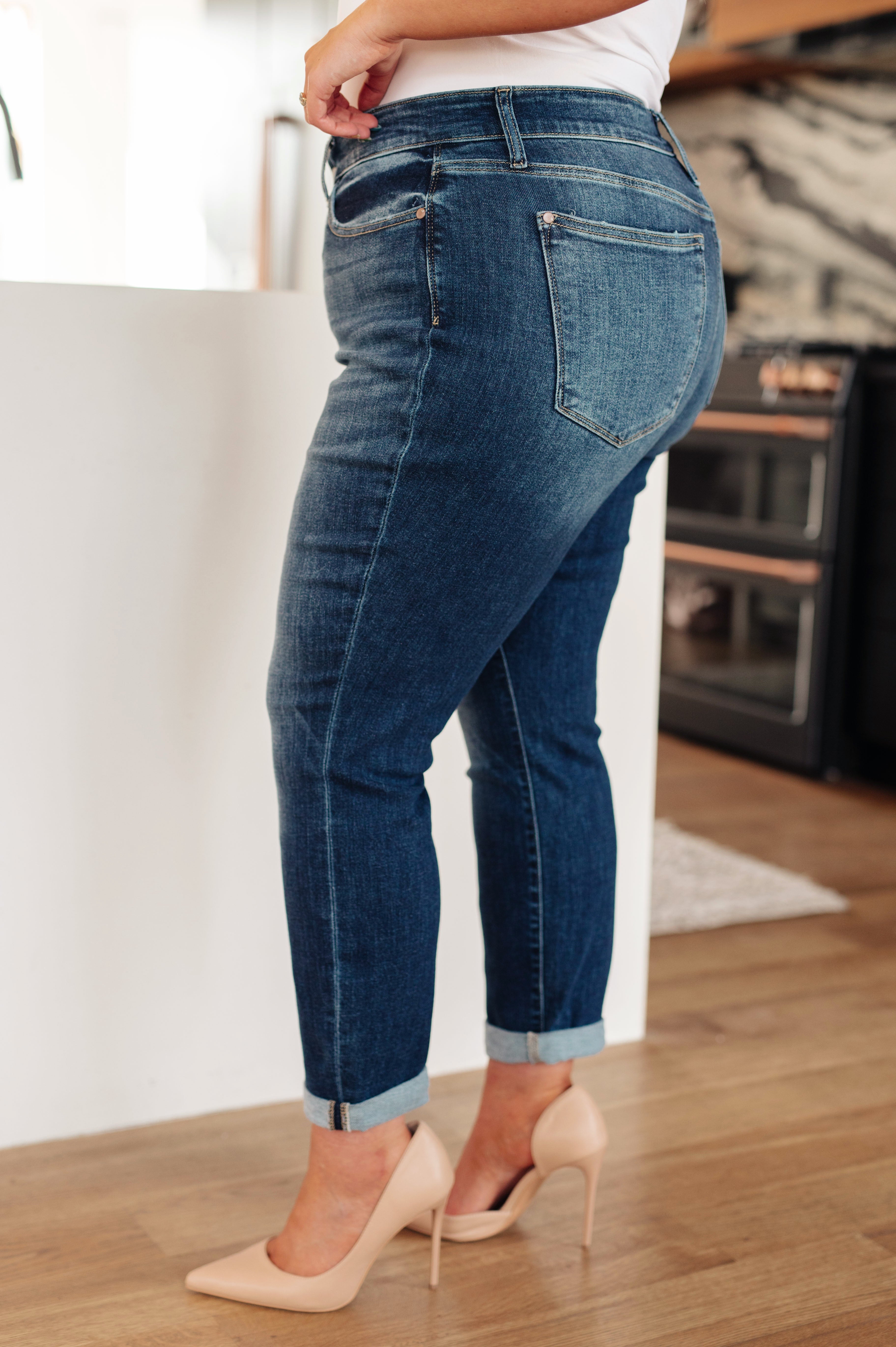 London Midrise Cuffed Boyfriend Jeans, Google SEO optimization: London Midrise Boyfriend Jeans