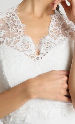 Bridal Gown with Extensive Train