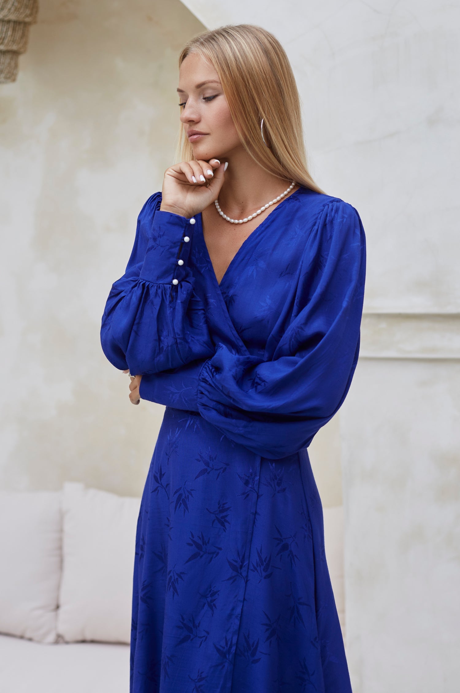 Long Sleeve Wrap Dress by Isabella