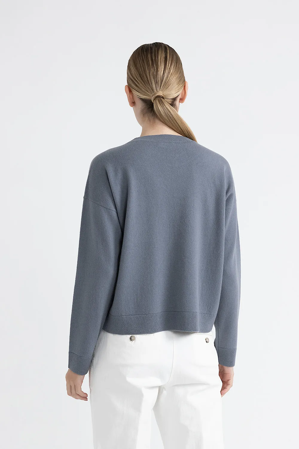 Luxurious Knit Wool Silk Cashmere Sweater