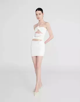 Maygel Coronel Coari White Mini Dress - Shop Now