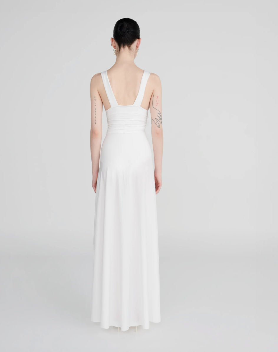 Maygel Coronel Orinoco Maxi Dress Off White