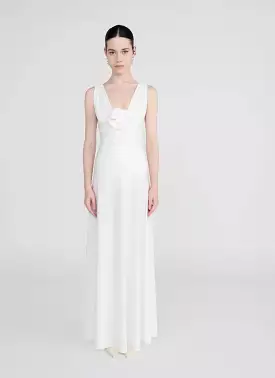 Maygel Coronel Orinoco Maxi Dress Off White