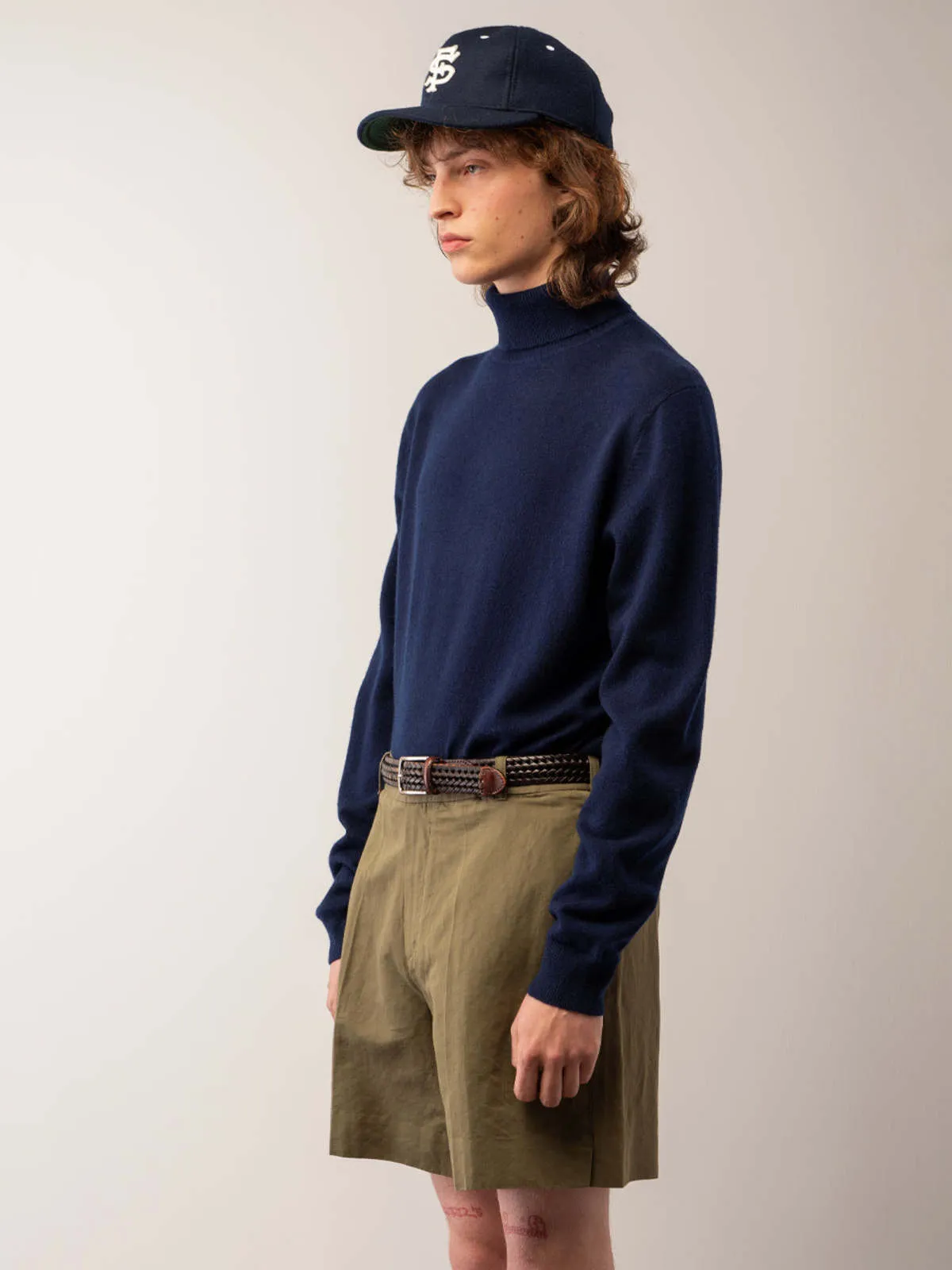 Navy Men's Turtleneck Sweater