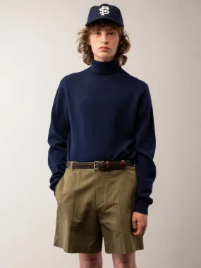 Navy Men's Turtleneck Sweater