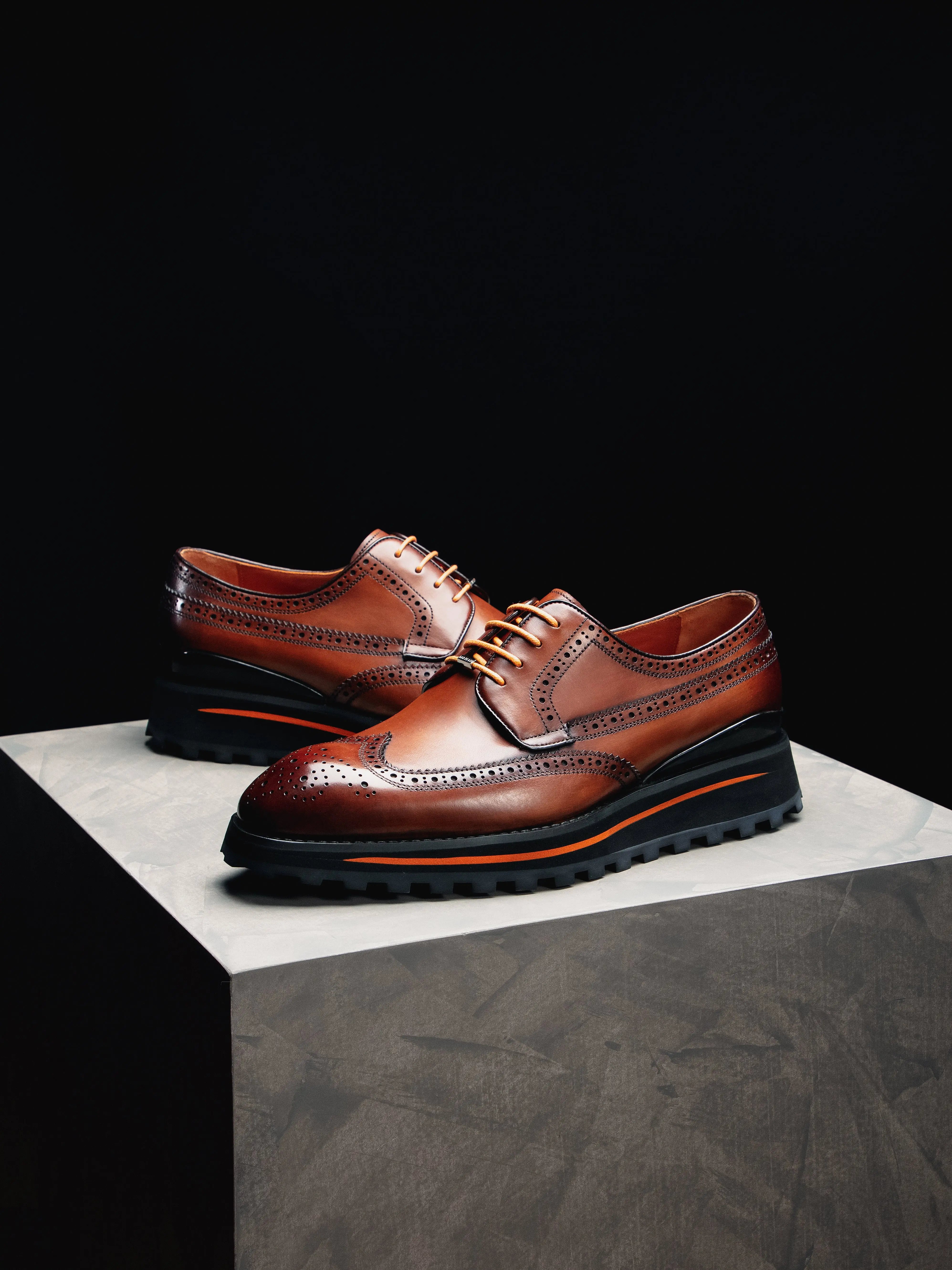 Men's HighME Derby 90006D Brown Shoes - Buy Online Now