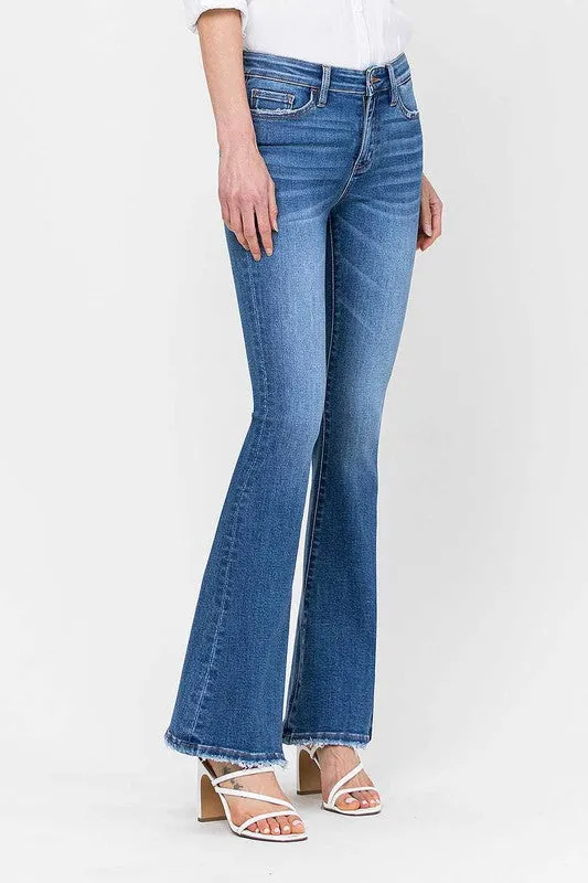 Mid Rise Flare Jeans by The Kira