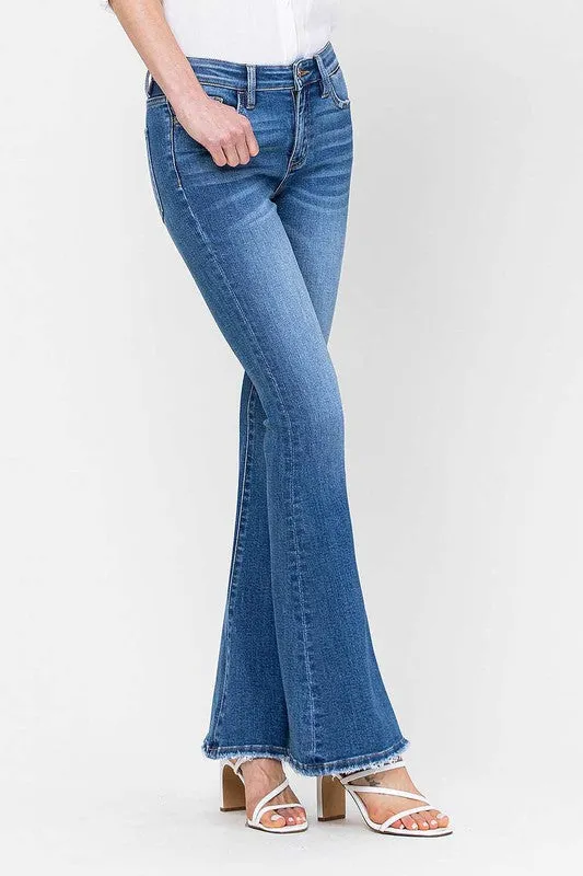 Mid Rise Flare Jeans by The Kira