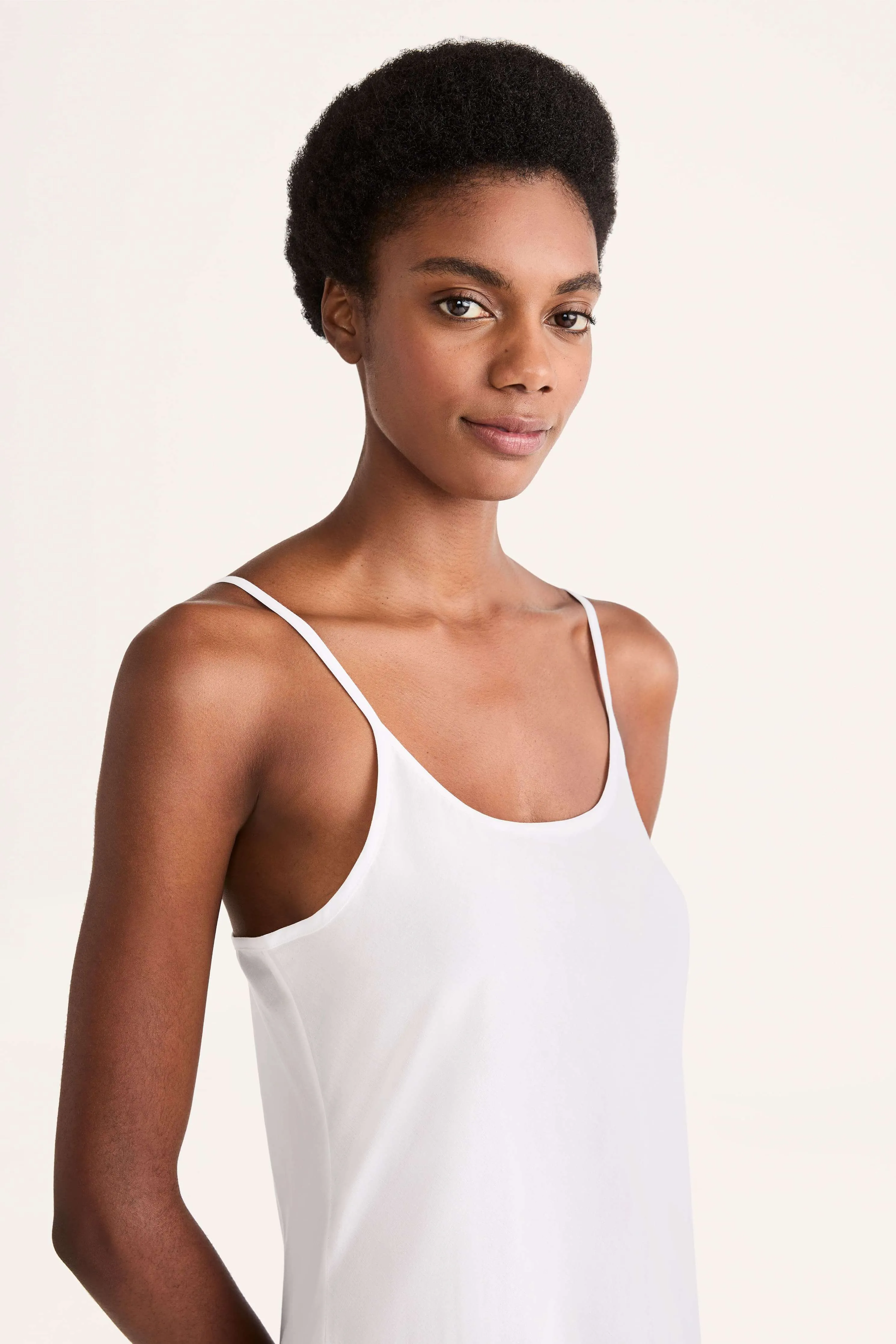 White Midi Slip Dress