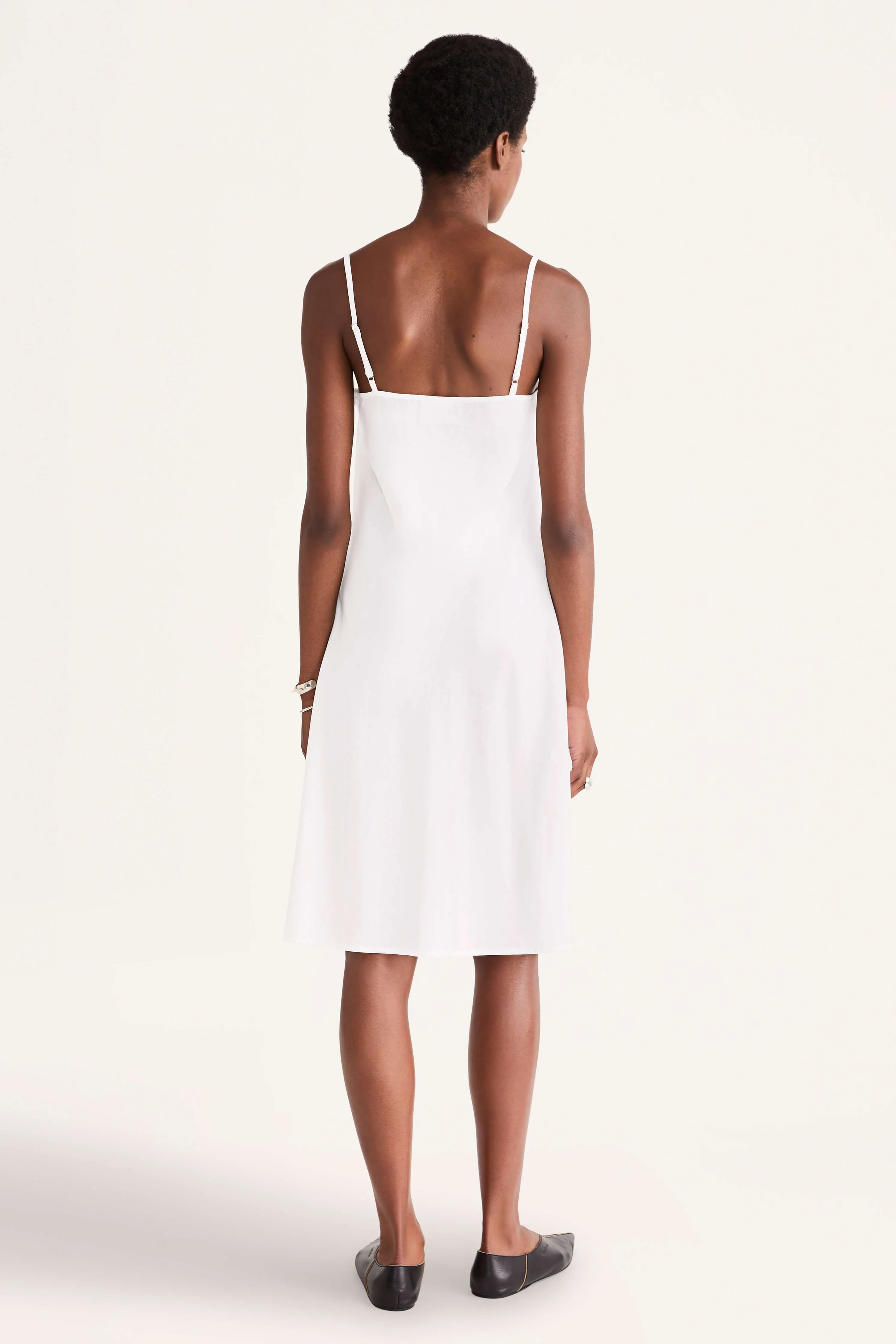 White Midi Slip Dress