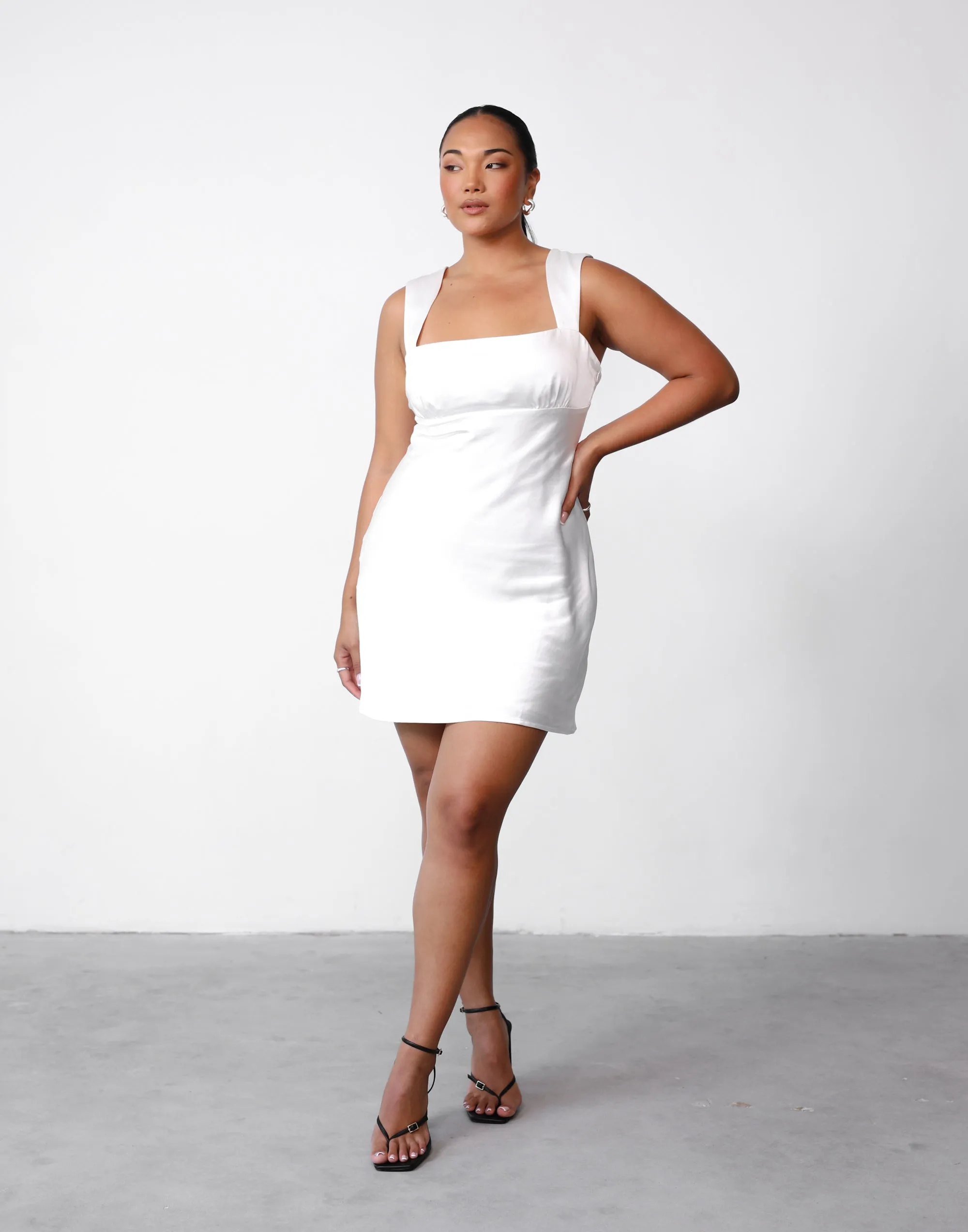 White Summer Dress Mimosa Mini Dress