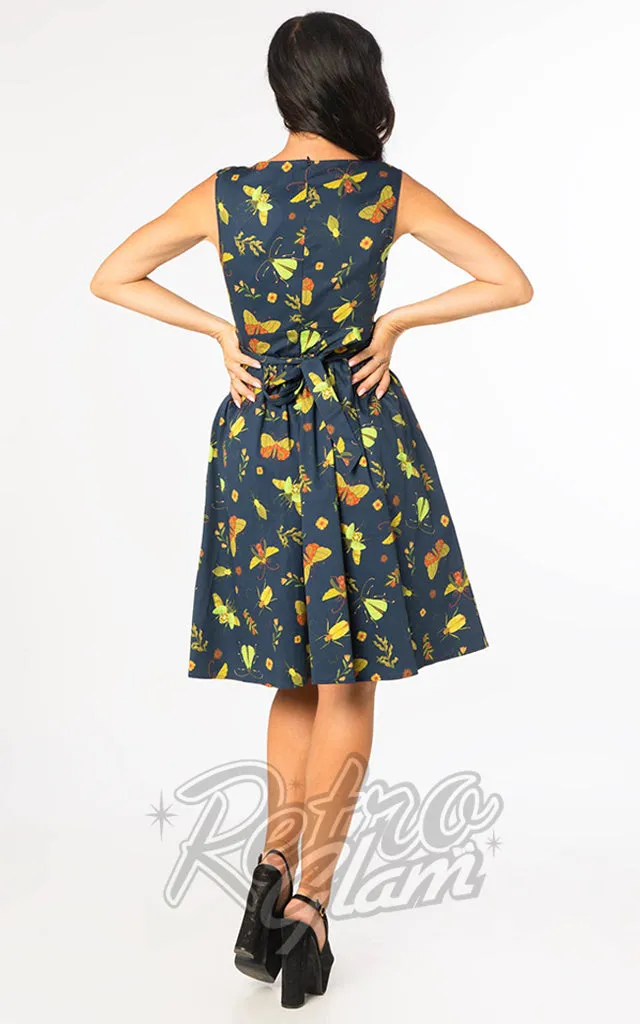 Miss Lulo S left only Amy Summer Night Print Swing Dress