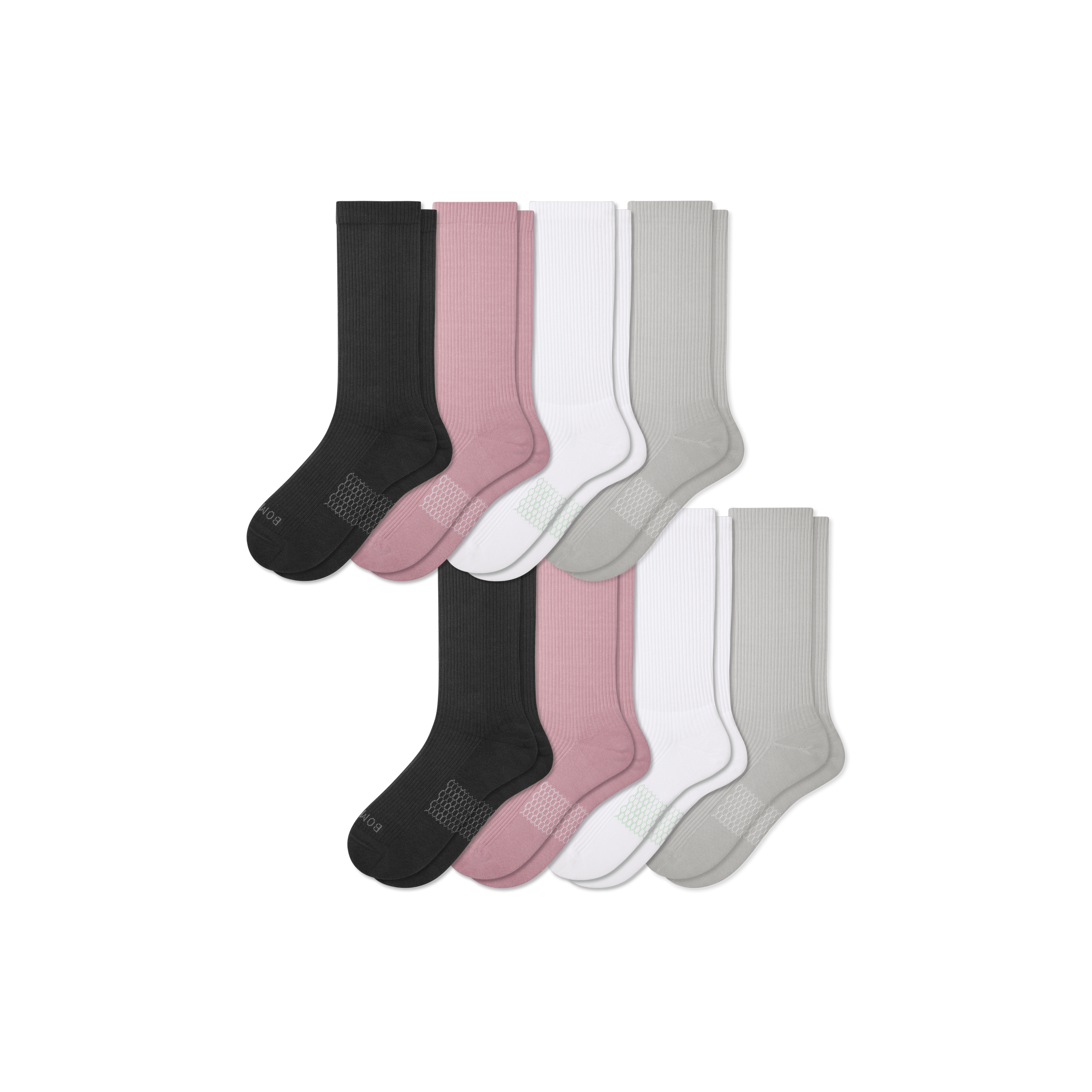 Modern Rib Calf Socks for Men: 8-Pack.