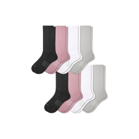 Modern Rib Calf Socks for Men: 8-Pack.