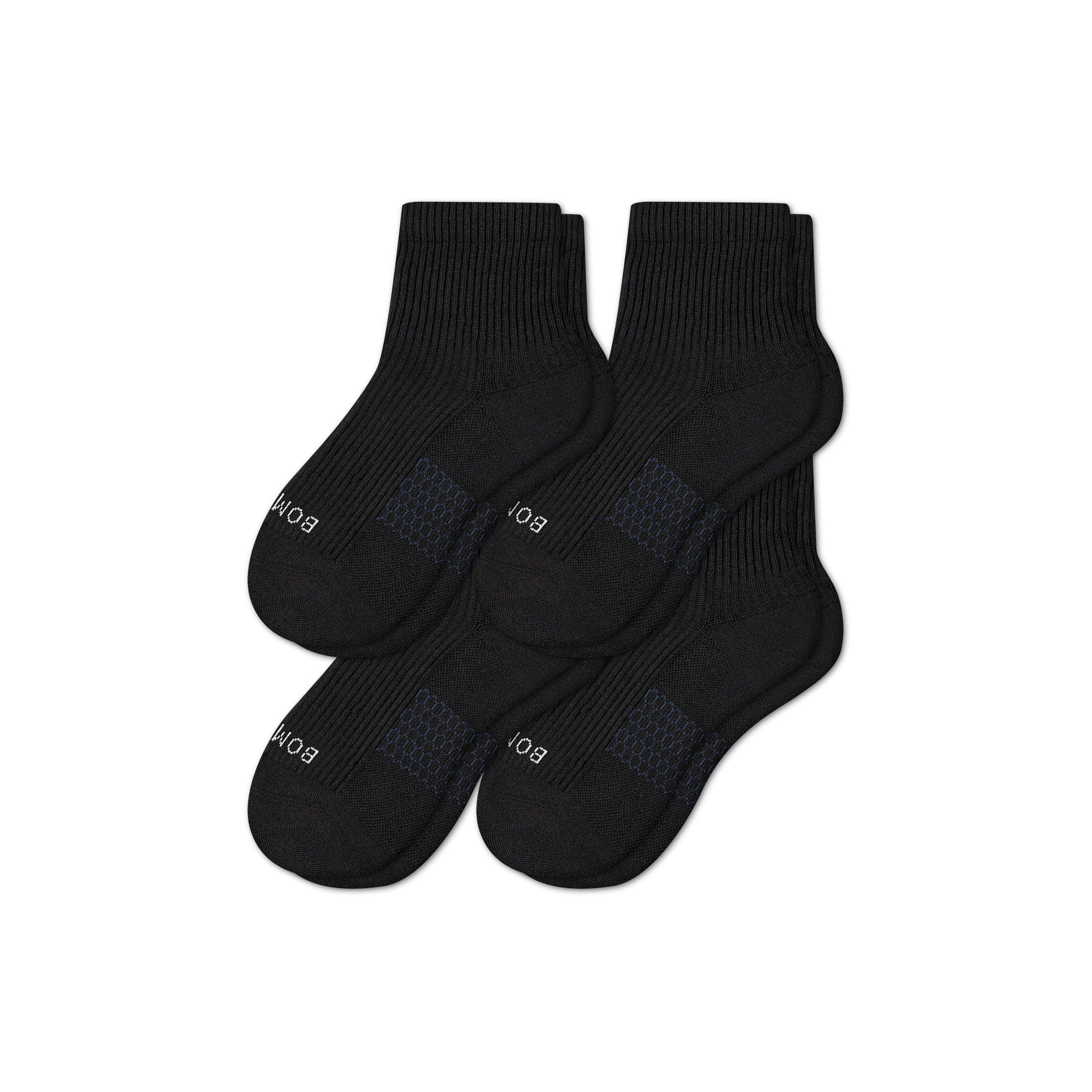 Modern Rib Quarter Socks 4-Pack for Men