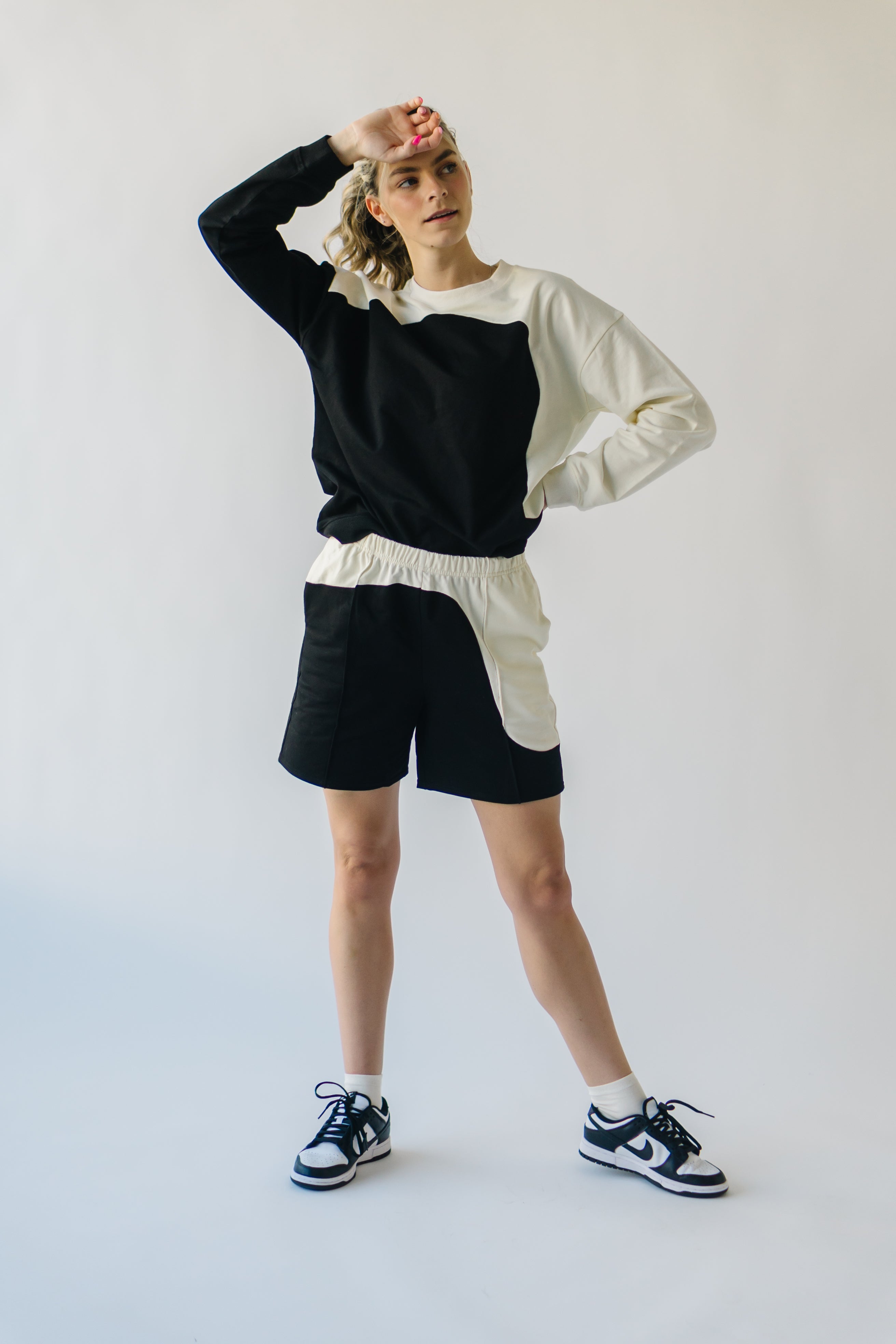 Molly Colorblock Sweater Black Multi