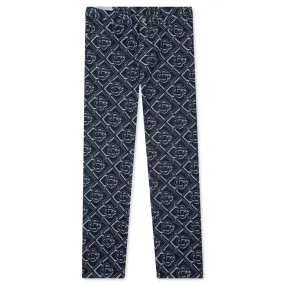 Indigo Straight Leg Jean - Monogram Classic Denim