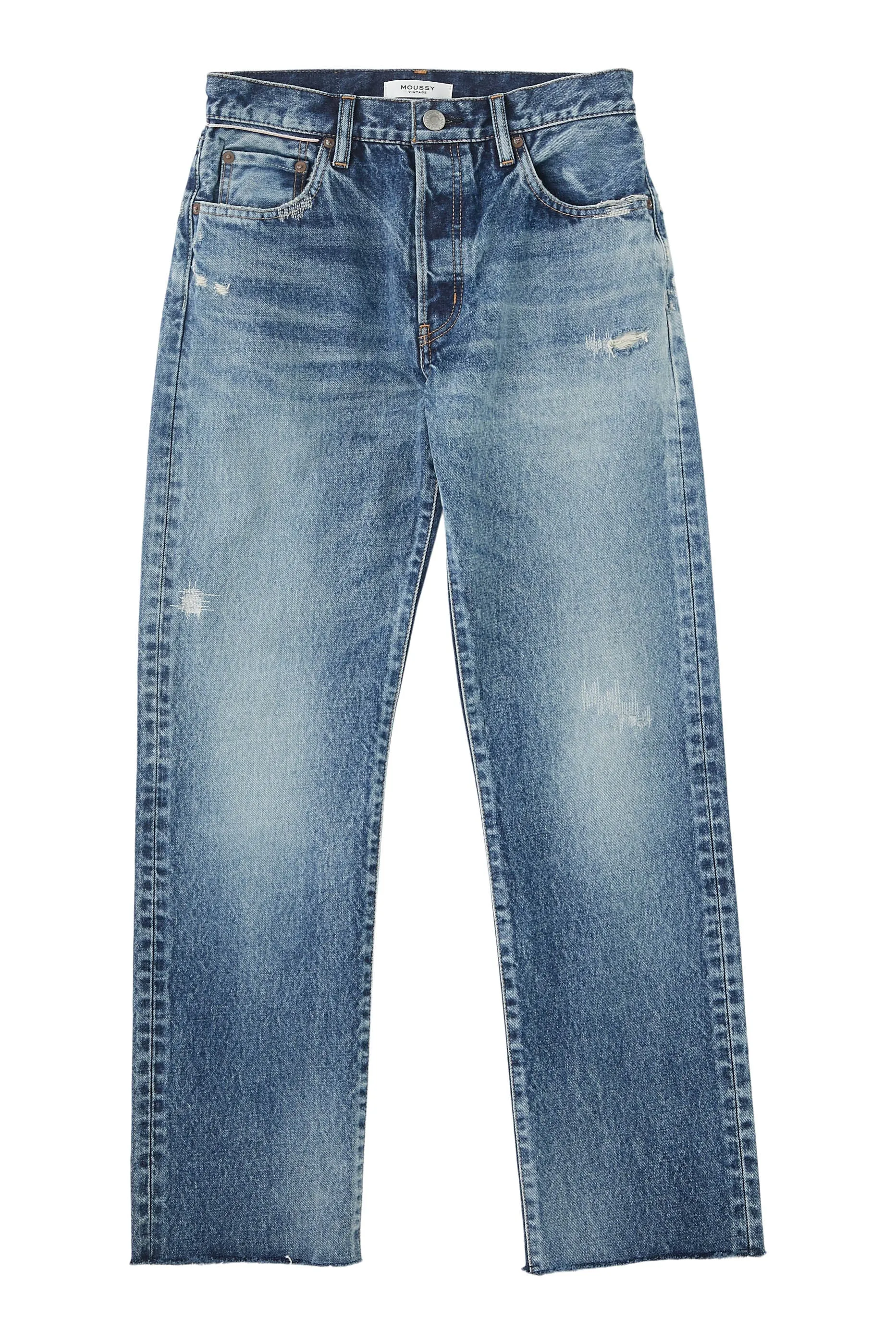 Denim Sundown Straight Blue Jeans Moussy