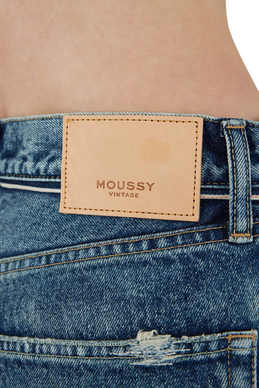 Denim Sundown Straight Blue Jeans Moussy