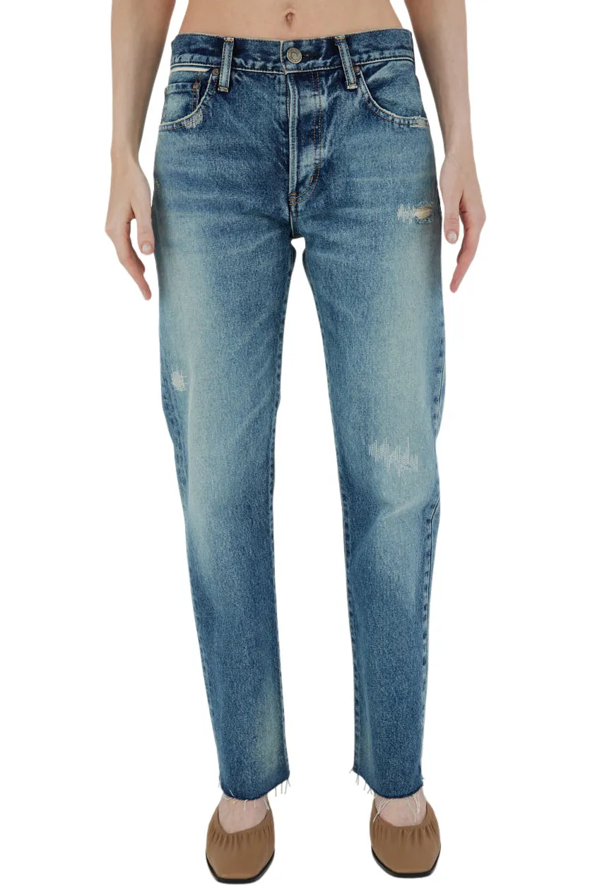 Denim Sundown Straight Blue Jeans Moussy