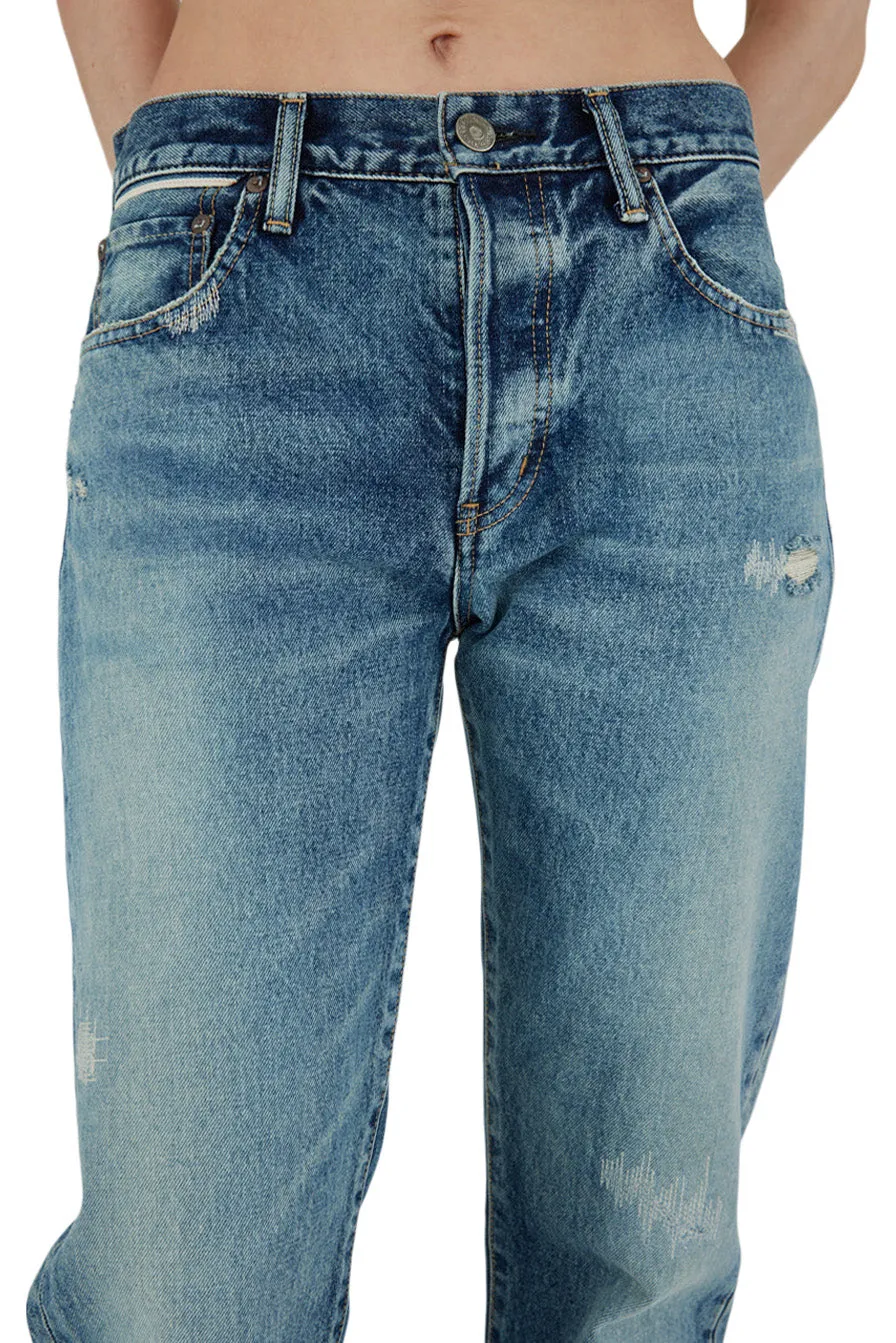 Denim Sundown Straight Blue Jeans Moussy