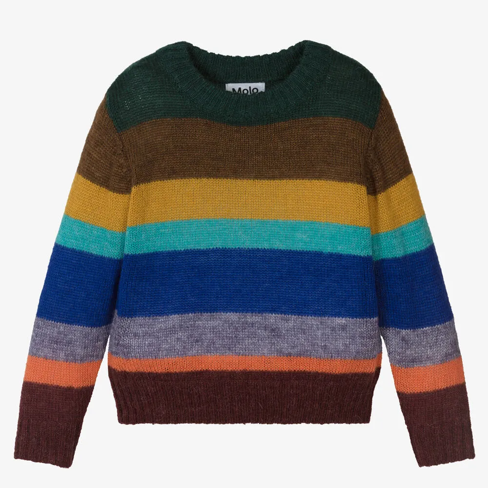 Colorful Striped Wool Sweater