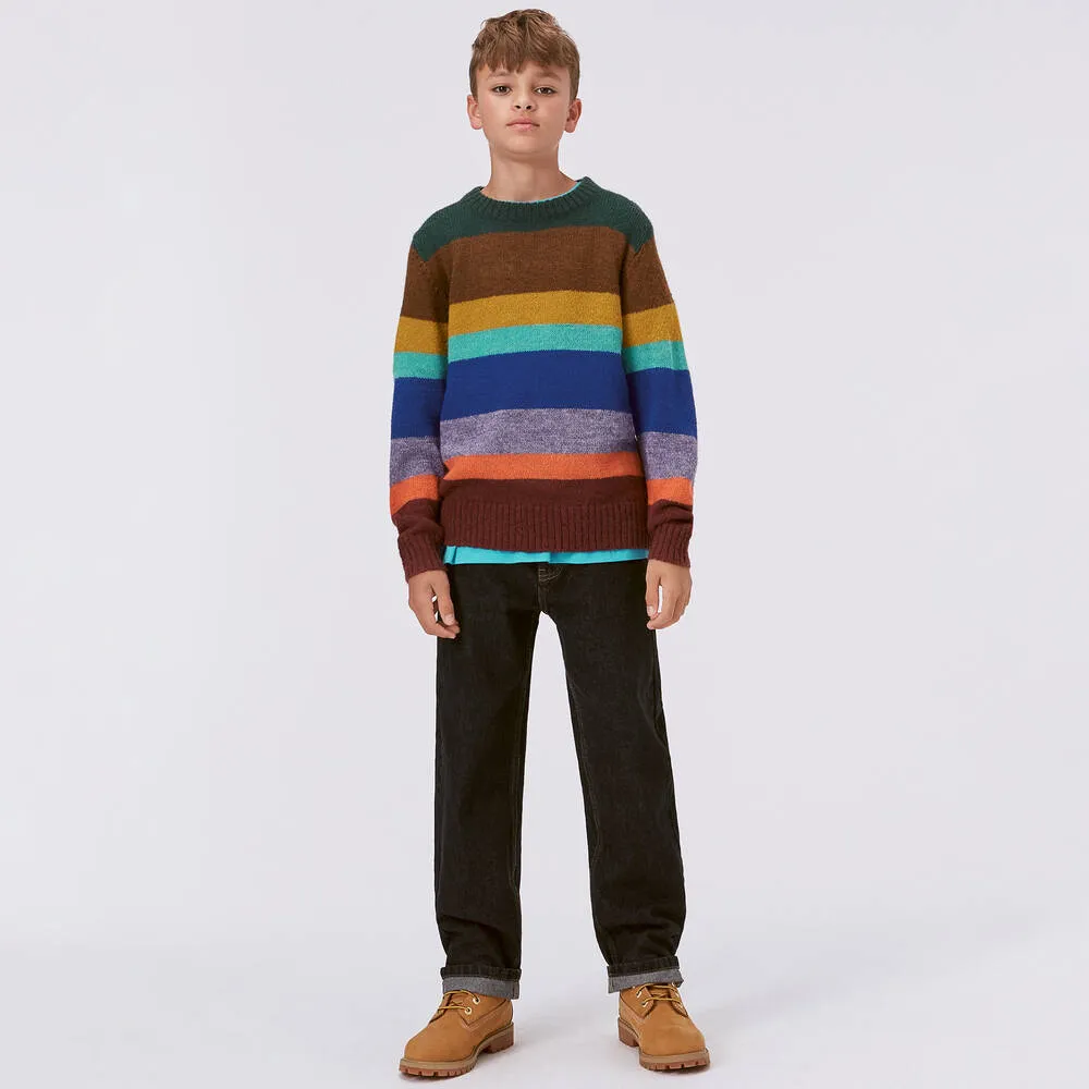 Colorful Striped Wool Sweater