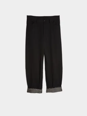 N-Cut Out Black Pants