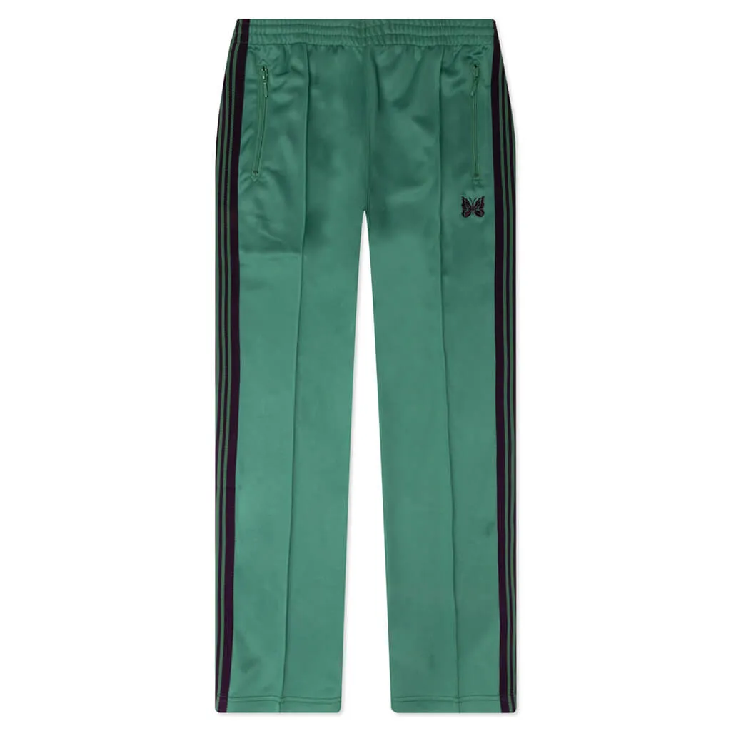 Emerald Poly Smooth Track Pants - Slim Fit