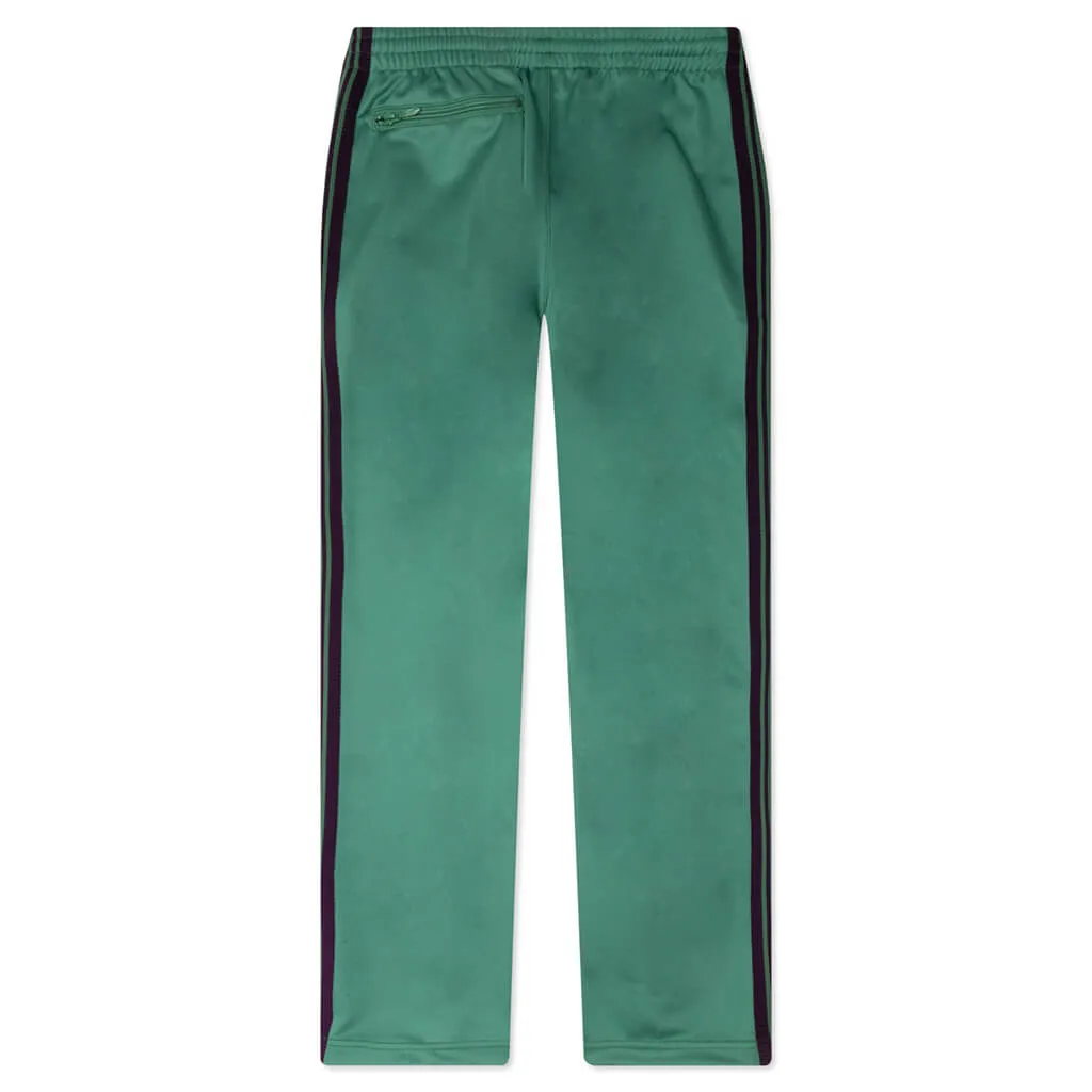 Emerald Poly Smooth Track Pants - Slim Fit