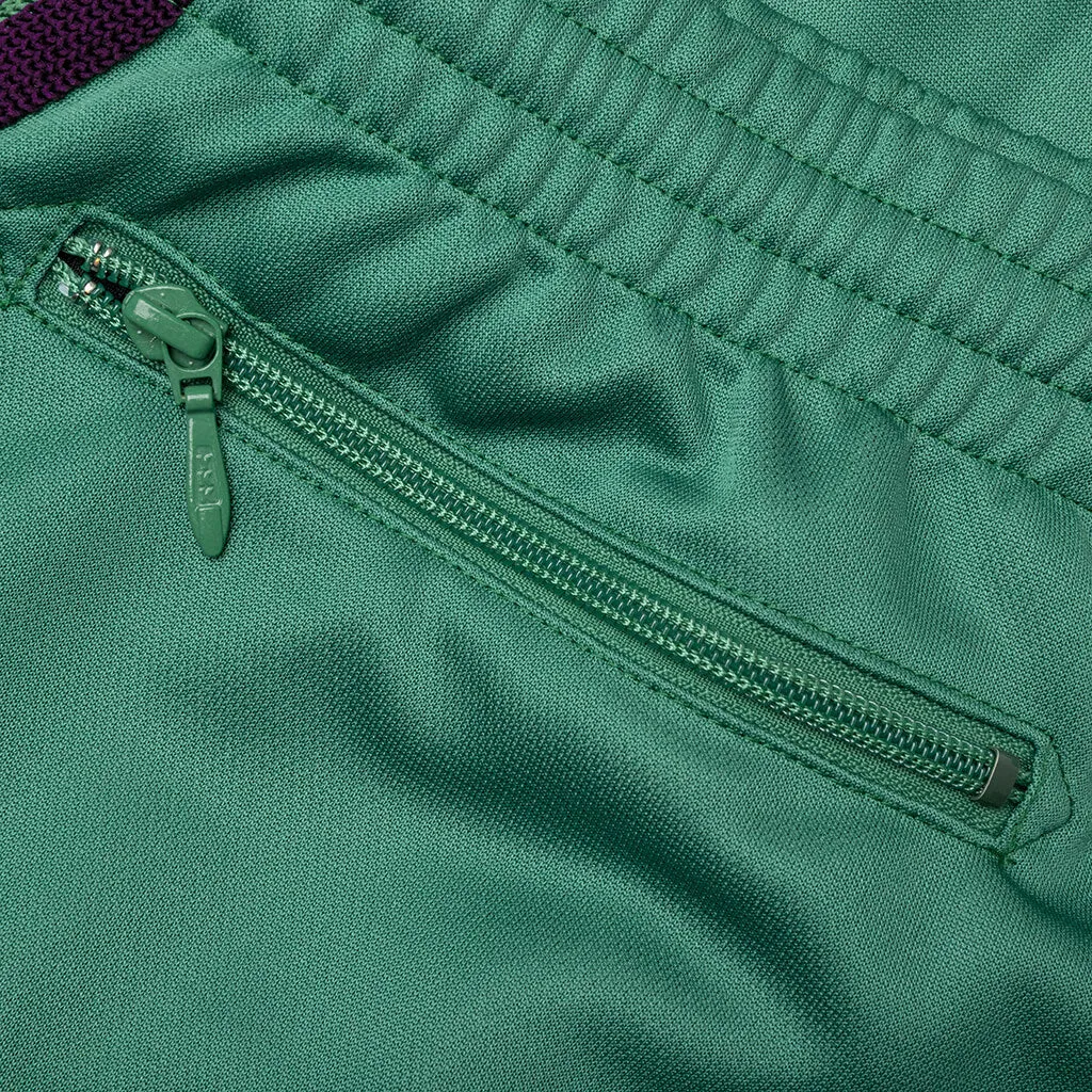 Emerald Poly Smooth Track Pants - Slim Fit