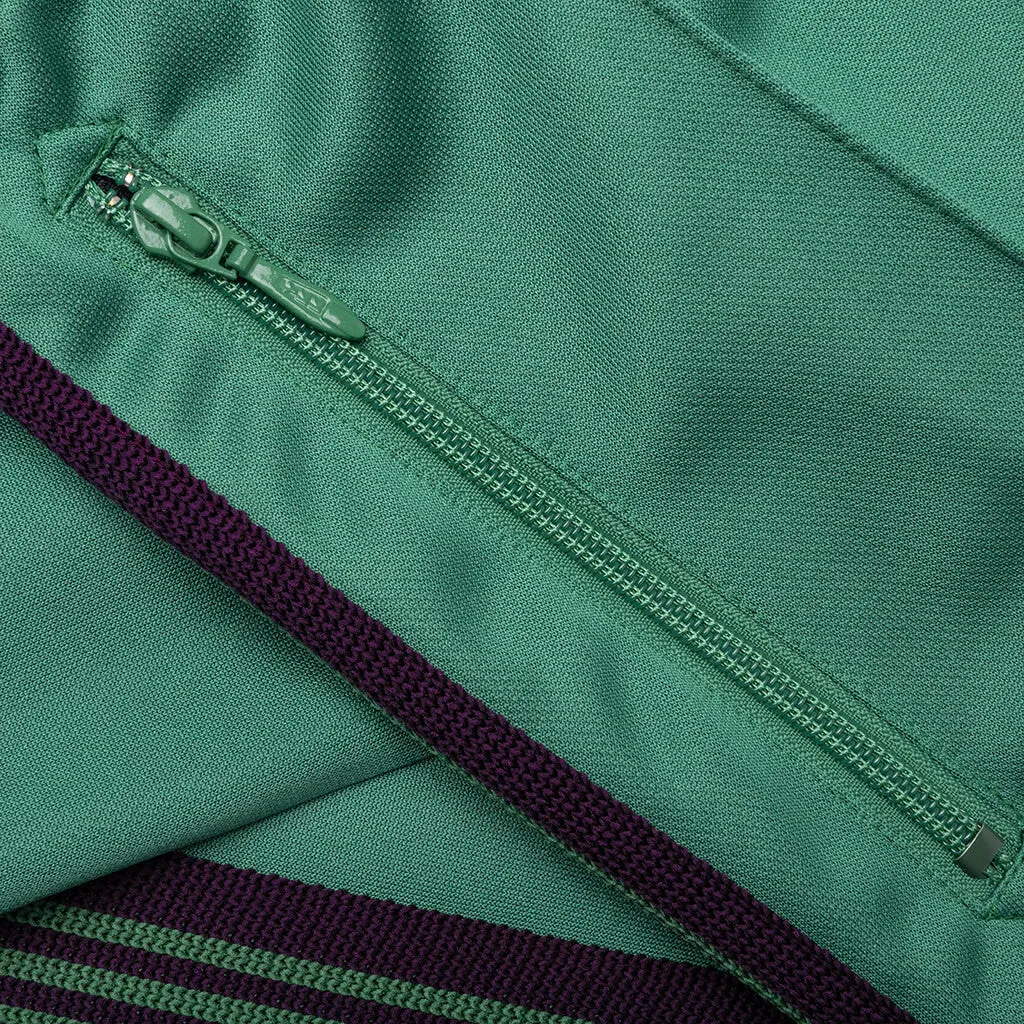 Emerald Poly Smooth Track Pants - Slim Fit