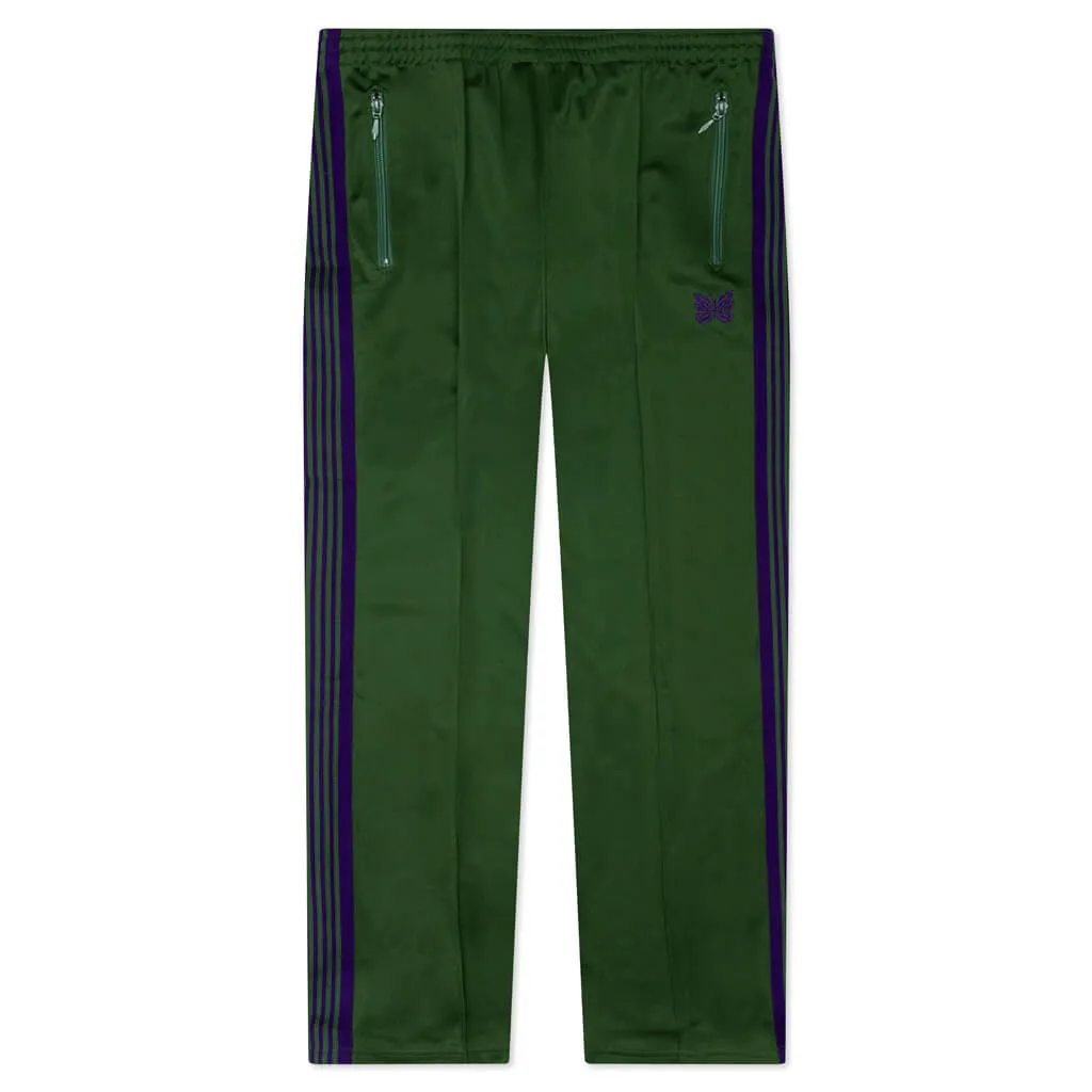 Ivy Green Smooth Poly Track Pants